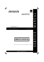 Preview for 1 page of Aiwa AM-ST40 Service Manual