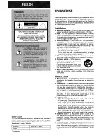 Preview for 2 page of Aiwa AV-D25 Operating Instructions Manual