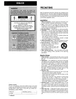 Предварительный просмотр 2 страницы Aiwa AV-D30 Operating Instructions Manual