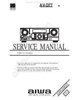 Aiwa AV-D77 HC Service Manual предпросмотр