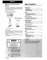 Предварительный просмотр 2 страницы Aiwa AV-X100 Operating Instructions Manual