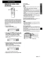 Предварительный просмотр 15 страницы Aiwa AV-X100 Operating Instructions Manual