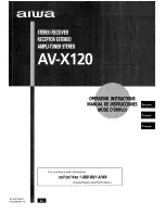 Aiwa AV-X120 Operating Instructions Manual предпросмотр