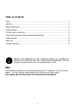 Preview for 3 page of Aiwa AW-LED50X6FL Operation Manual