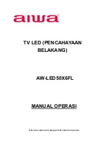 Preview for 18 page of Aiwa AW-LED50X6FL Operation Manual