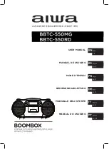 Aiwa Boombox BBTC-550MG User Manual preview