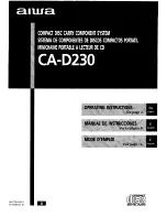 Preview for 1 page of Aiwa CA-D230 Operating Instructions Manual