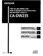 Предварительный просмотр 1 страницы Aiwa CA-DW235 Operating Instructions Manual