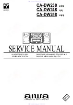 Aiwa CA-DW238 Service Manual preview