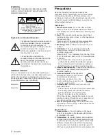 Preview for 2 page of Aiwa CA-DW248 Operating Instructions Manual