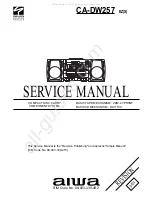 Aiwa CA-DW257 EZ Service Manual preview