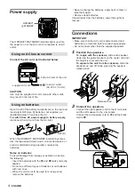 Preview for 4 page of Aiwa CA-DW50 Operating Instructions Manual