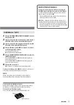 Preview for 11 page of Aiwa CA-DW50 Operating Instructions Manual