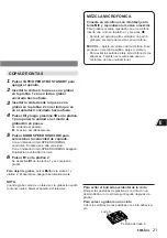 Preview for 21 page of Aiwa CA-DW50 Operating Instructions Manual