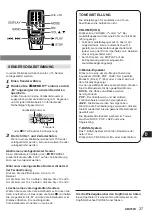 Preview for 37 page of Aiwa CA-DW50 Operating Instructions Manual