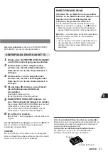 Preview for 41 page of Aiwa CA-DW50 Operating Instructions Manual