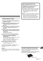 Preview for 71 page of Aiwa CA-DW50 Operating Instructions Manual