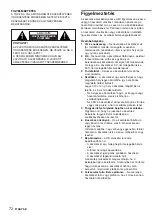 Preview for 72 page of Aiwa CA-DW50 Operating Instructions Manual