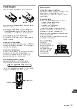 Preview for 75 page of Aiwa CA-DW50 Operating Instructions Manual