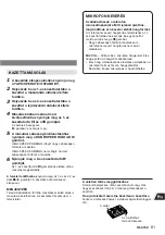 Preview for 81 page of Aiwa CA-DW50 Operating Instructions Manual