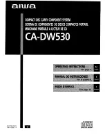 Preview for 1 page of Aiwa CA-DW530 Operating Instructions Manual