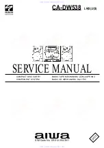 Preview for 1 page of Aiwa CA-DW538LH Service Manual