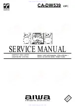 Aiwa CA-DW539 Service Manual preview