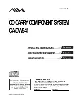 Aiwa CA-DW541 Operating Instructions Manual preview