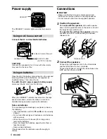 Preview for 4 page of Aiwa CA-DW541 Operating Instructions Manual