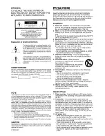 Preview for 2 page of Aiwa CA-DW630 Operating Instructions Manual