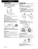 Preview for 4 page of Aiwa CA-DW630 Operating Instructions Manual