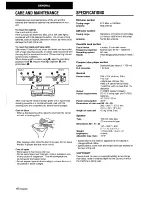 Preview for 16 page of Aiwa CA-DW630 Operating Instructions Manual