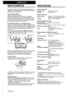 Preview for 48 page of Aiwa CA-DW630 Operating Instructions Manual