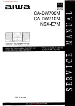 Preview for 1 page of Aiwa CA-DW700M Service Manual