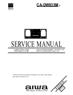 Aiwa CA-DW935M Service Manual preview