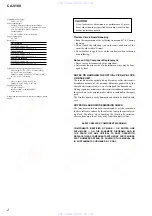 Preview for 2 page of Aiwa CA-V100 Service Manual