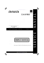 Preview for 1 page of Aiwa CA-WR88 Service Manual