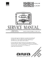 Preview for 1 page of Aiwa CL-830-5 L-SIL Service Manual