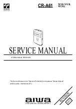 Aiwa CR-A61 Service Manual предпросмотр