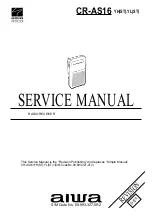 Preview for 1 page of Aiwa CR-AS16 YH Service Manual