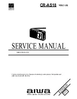 Preview for 1 page of Aiwa CR-AS18 Service Manual