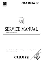 Aiwa CR-AX101W Service Manual предпросмотр