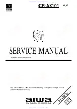 Preview for 1 page of Aiwa CR-AX101W Servise Manual