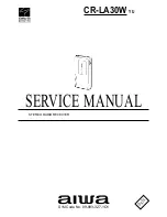 Preview for 1 page of Aiwa CR-LA30W Service Manual