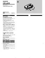 Preview for 1 page of Aiwa CR-LA35 Operating Instructions