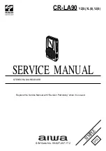 Предварительный просмотр 1 страницы Aiwa CR-LA90 Service Manual