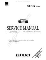 Aiwa CS-130 Service Manual preview