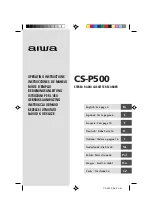 Preview for 1 page of Aiwa CS-P500 Operating Instructions Manual