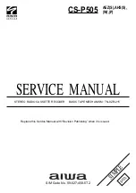 Preview for 1 page of Aiwa CS-P505 Service Manual