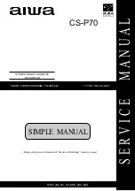 Aiwa CS-P70 Service Manual preview